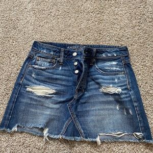 americean eagle jean skirt